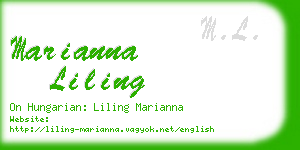 marianna liling business card